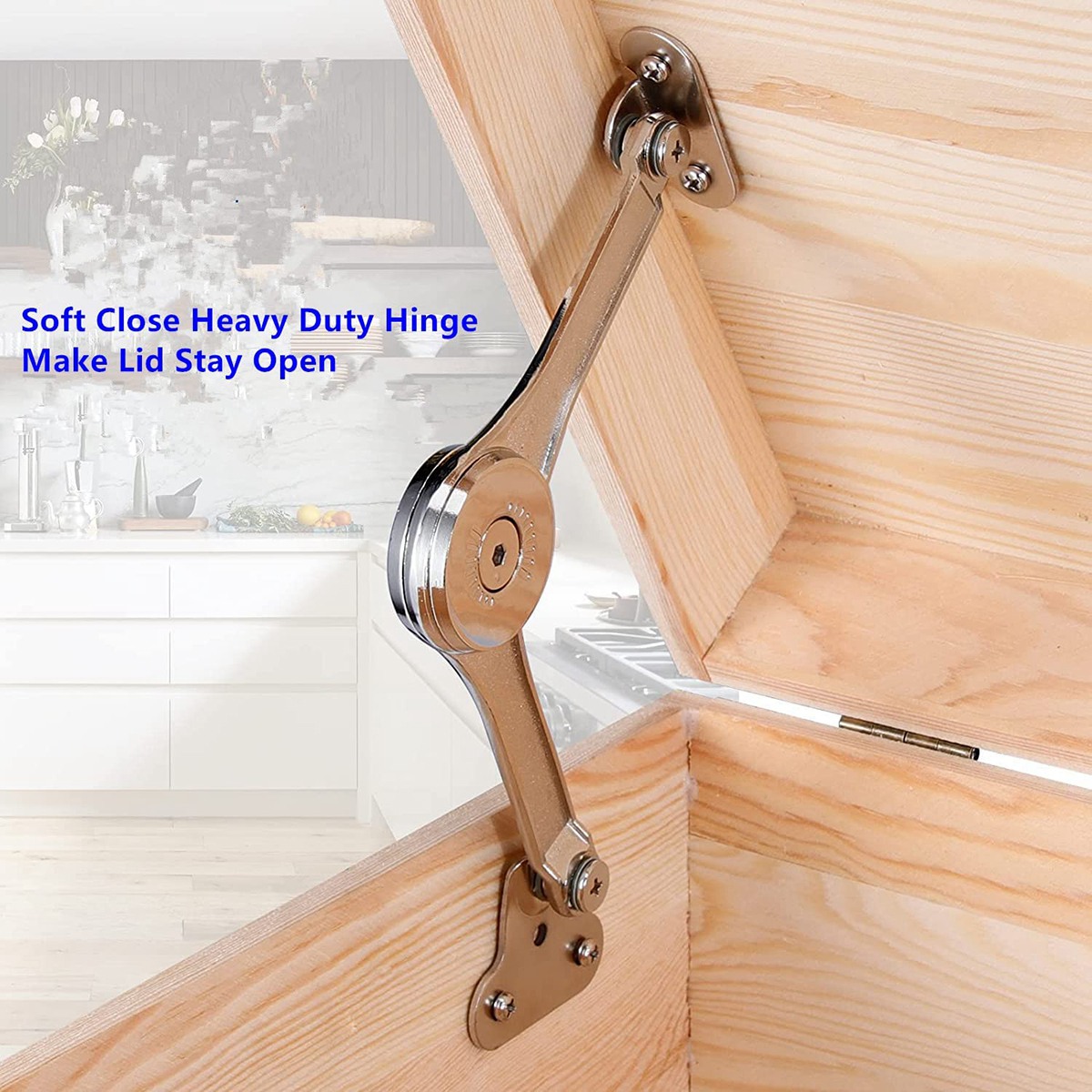 Cabinet Hinges - [Y39A]2 Pcs Heavy Duty Lid Hinges