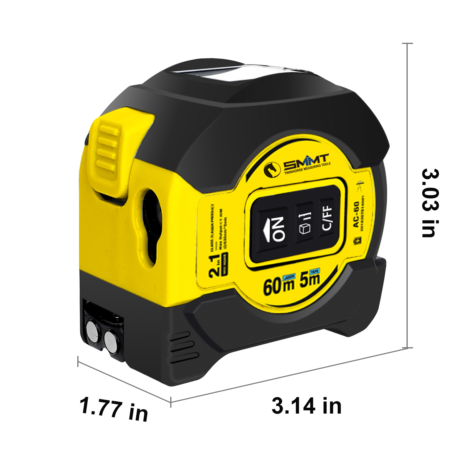 2-in-1 Laser Tape Measure 5m 6 - Tape Measure recension och pris