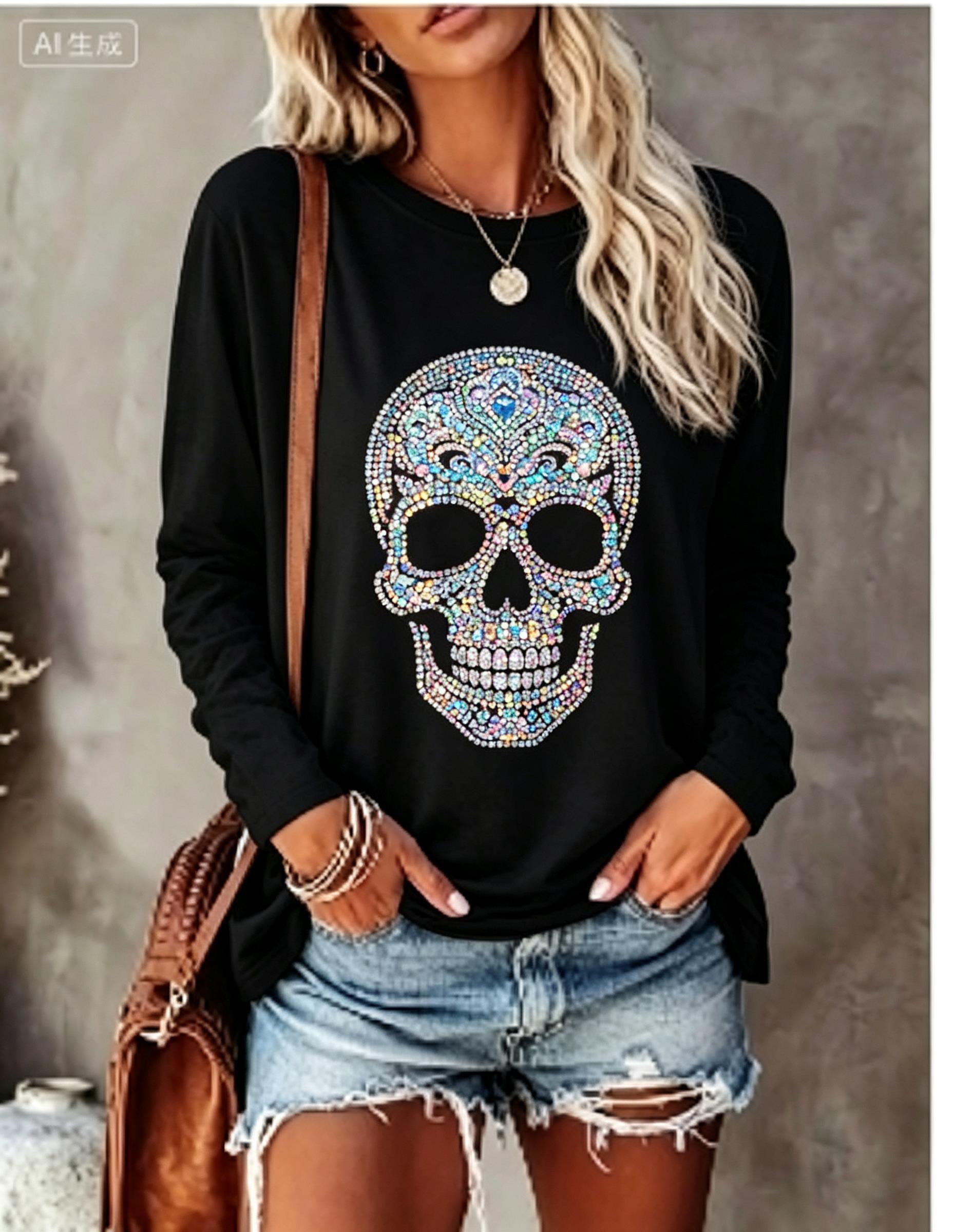 Women Long Sleeve T‑Shirt Simu - Wallpaper recension och pris