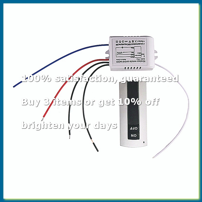 1 Way ON/OFF 220V Wireless Rem - Light Switch recension och pris