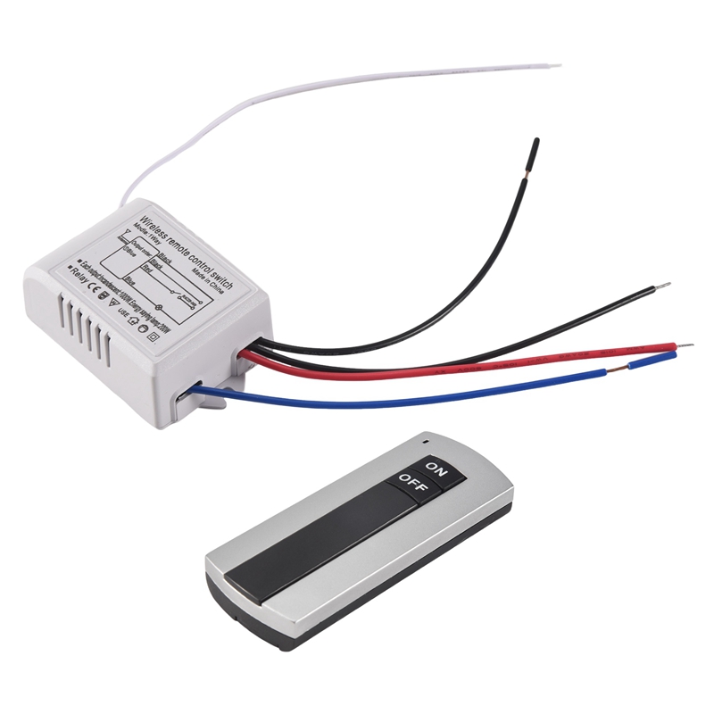 1 Way ON/OFF 220V Wireless Rem - Light Switch recension och pris