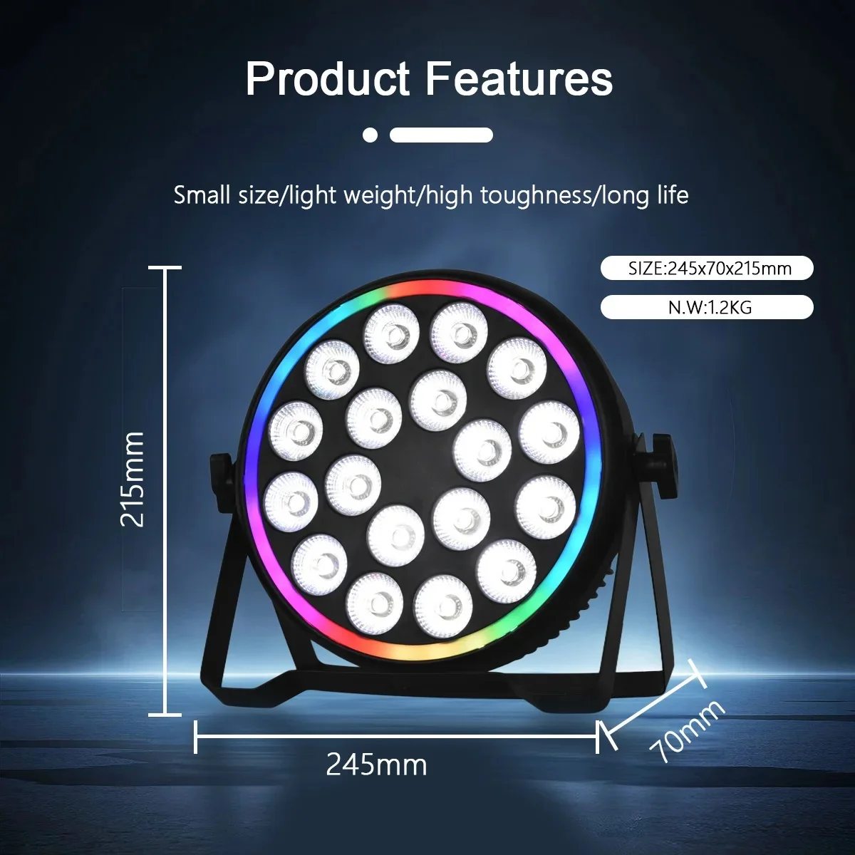 180W RGBW 4In1 LED Par Lights  - Led Strip Lights recension och pris