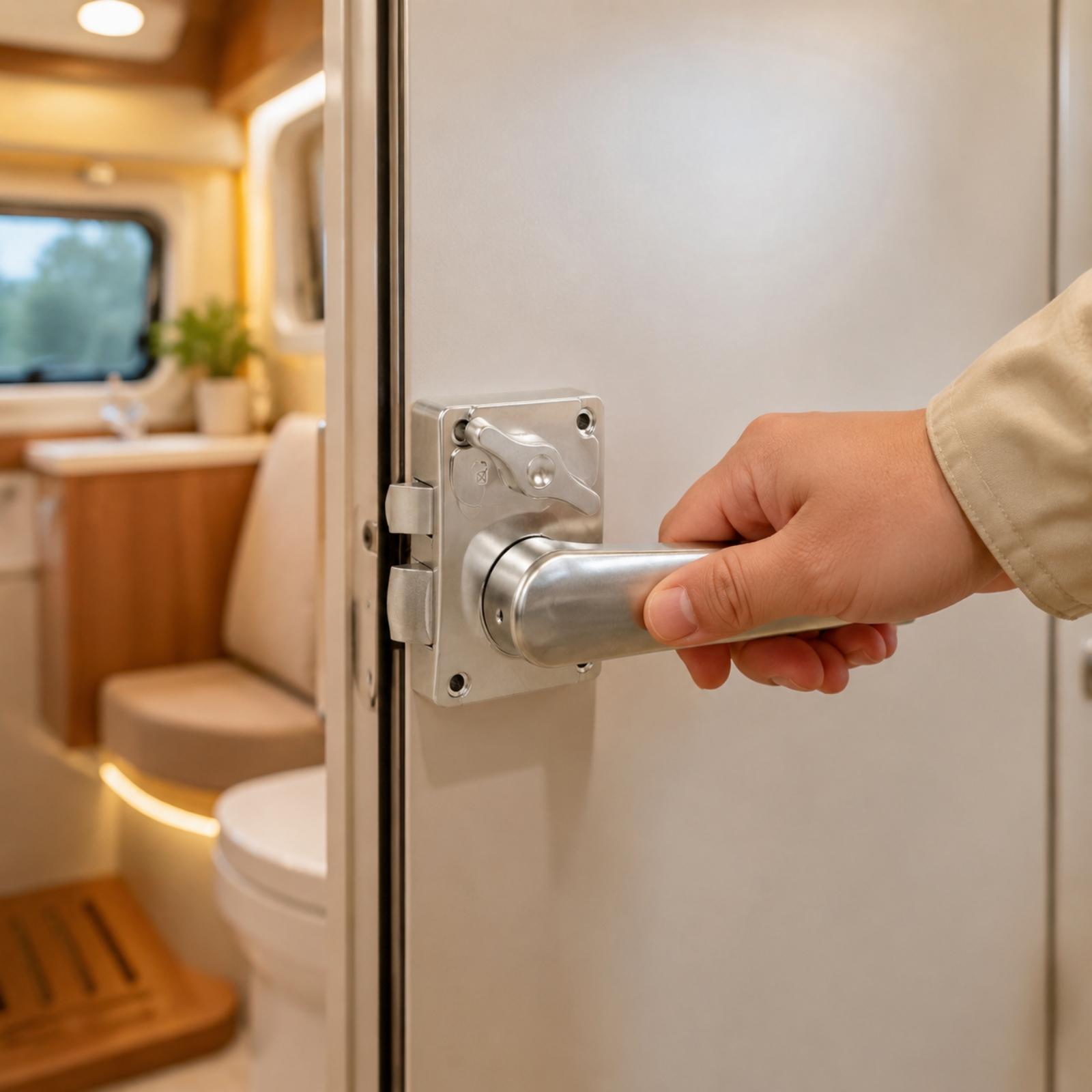 Camper Washroom Door Lock with - Door Handle recension och pris